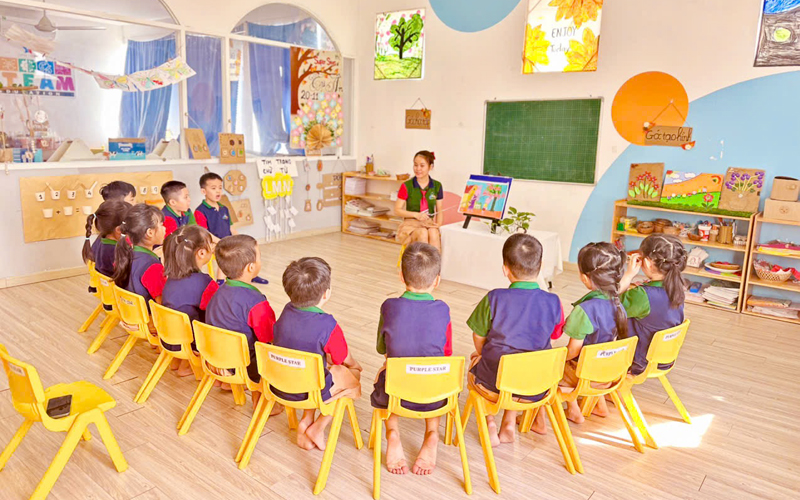 Không gian học tập thân thiện tại Global Star English